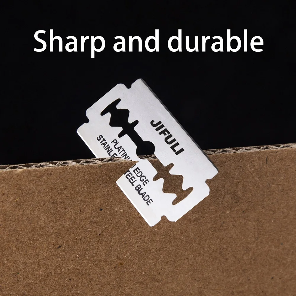 50 قطعة/ شفرة حلاقة آمنة كلاسيكية ذات حدين للرجال والنساء لإزالة الشعر شفرات من الفولاذ المقاوم للصدأ #3