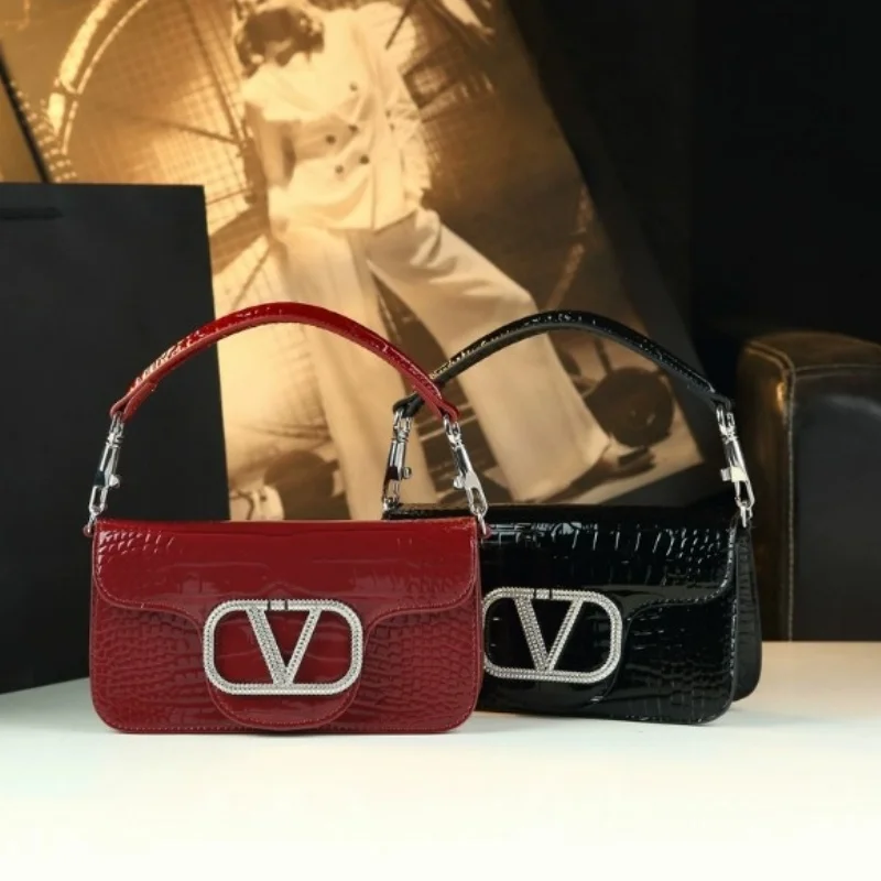 

2025 Trendy Solid Color Shopper Tote Bag - Elegant Crossbody Handbag For Women With Letter Logo & Large Space