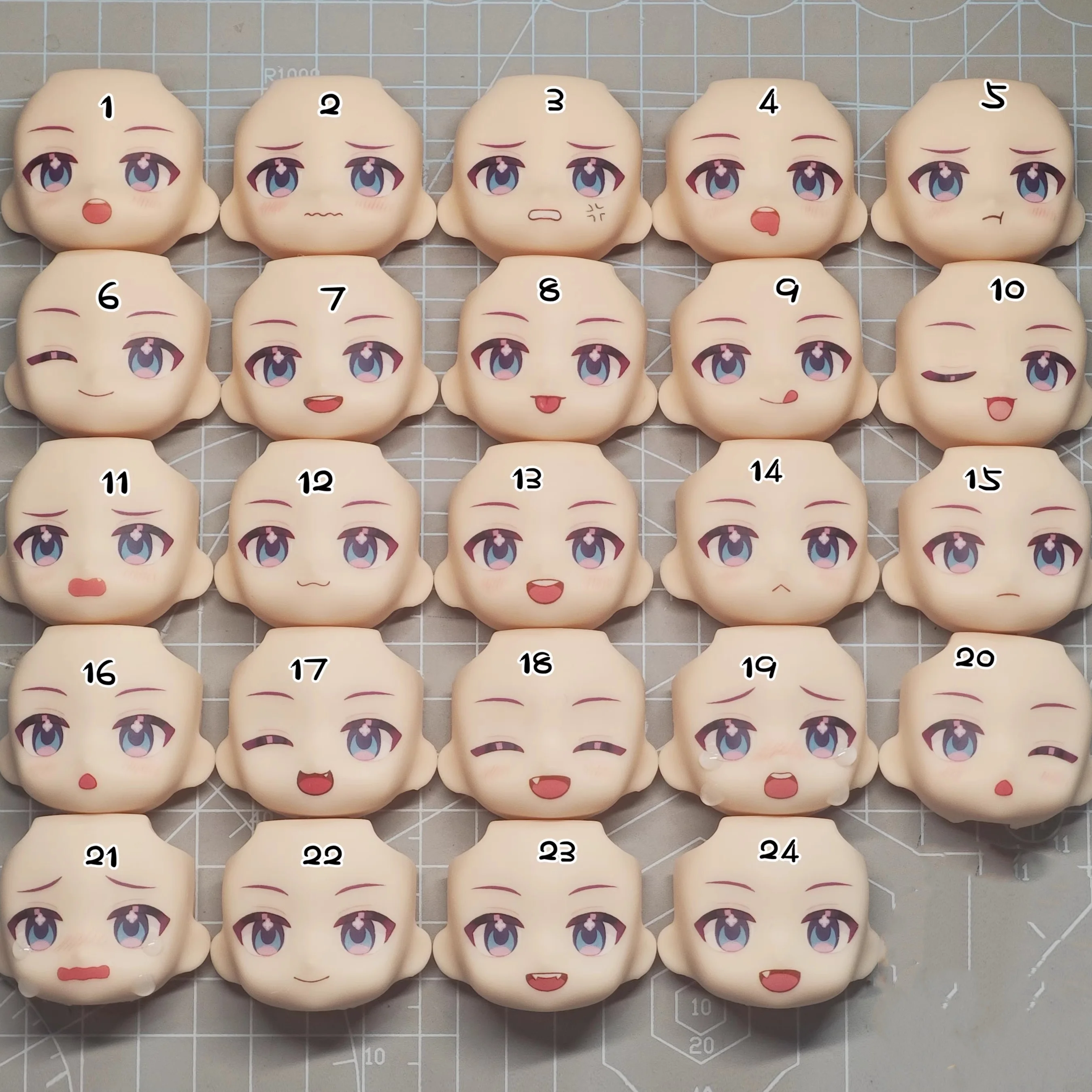 Love and Deepspace ちびキャラ Chibi Ob11 Face Game Cosplay Doll Handmade Water Sticker Faceplates Toy Accessories