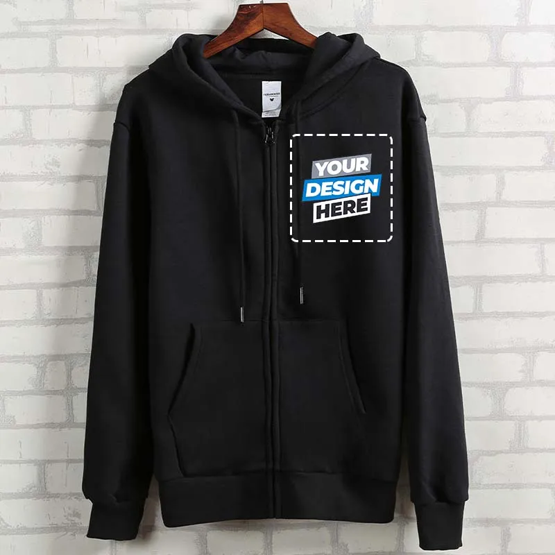 شعار مخصص الربيع والخريف جوكر الشباب والنساء الصلبة سستة سترة الصوف هوديي سترة معطف المرأة