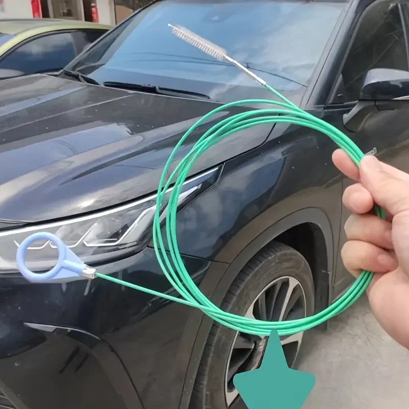 3/5m Drain Hole Car Cleaning Pipe Brushes Flexible Drain Dredge Sunroof Cleaning Scrub Brush Car Wash Cleaning Tool Accessories