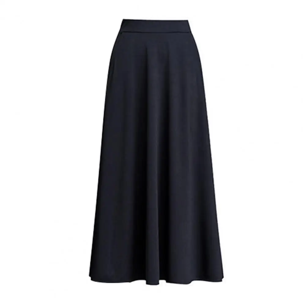 High Waist Swing Skirt Large Hem High Waist Skirt Elegant Women's Maxi Skirt Collection High Waist A-line with for Streetwear