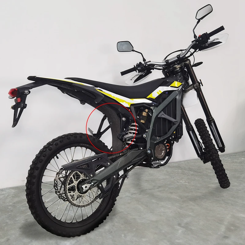 Kit de estriberas traseras para motocicleta eléctrica, reposapiés trasero para Surron Ultra Bee, montaje de clavija de pasajero, Pedal plegable