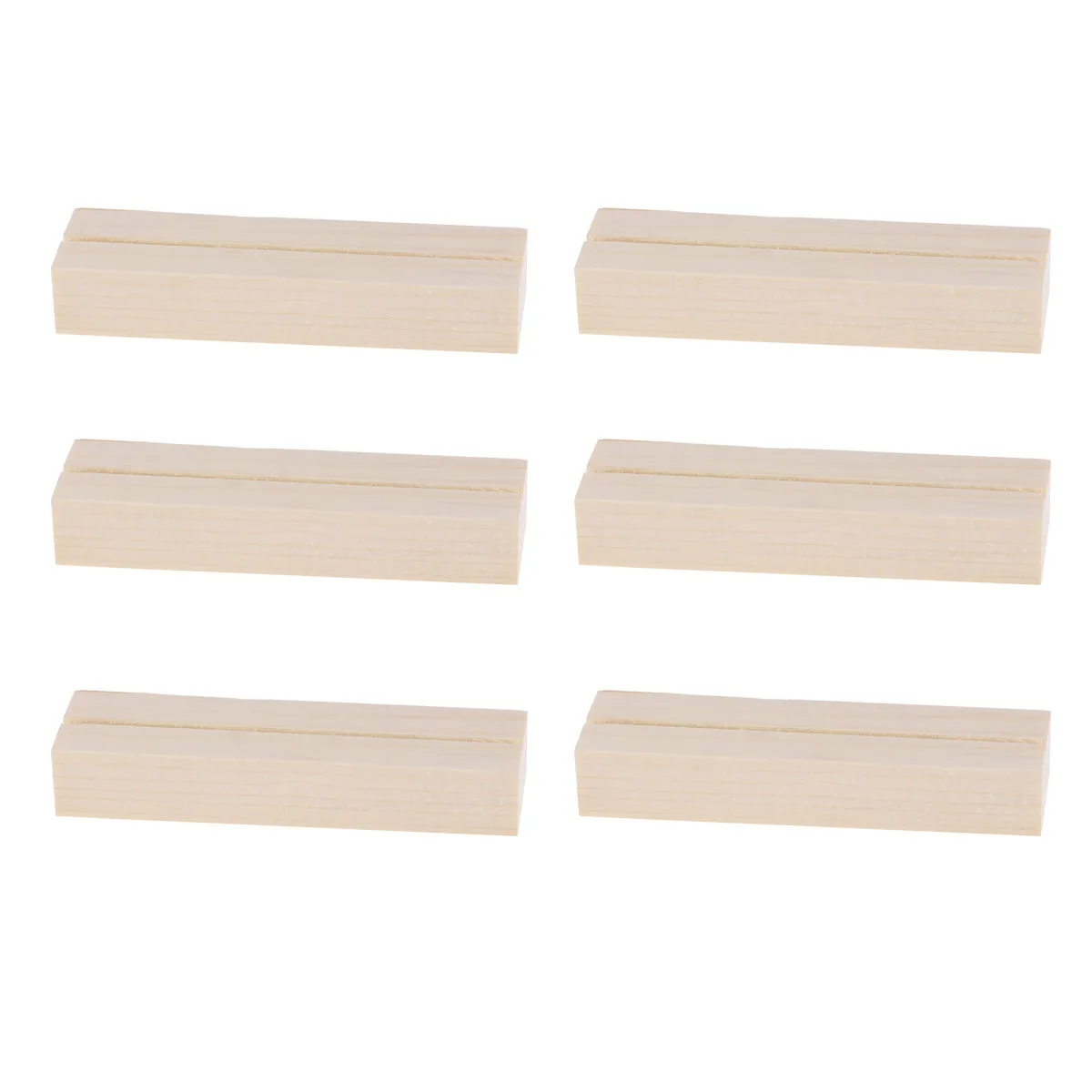 12Pcs Wooden Photo Holder Natural Stump Shape Memo Clips Business Card Stand for Restaurant Wedding Party Home Office