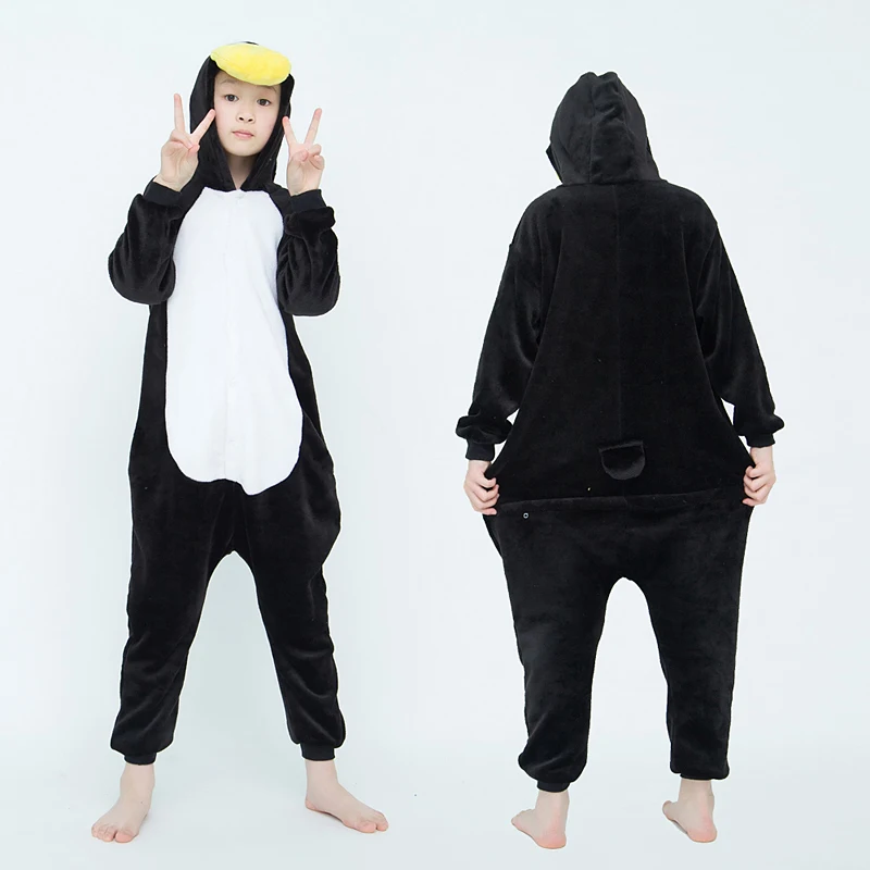 Kigurumi Penguin Onesies Kids Children Animal Jumpsuit Girls Boys Pajamas Anime Cosplay Costumes For Christmas Halloween Party