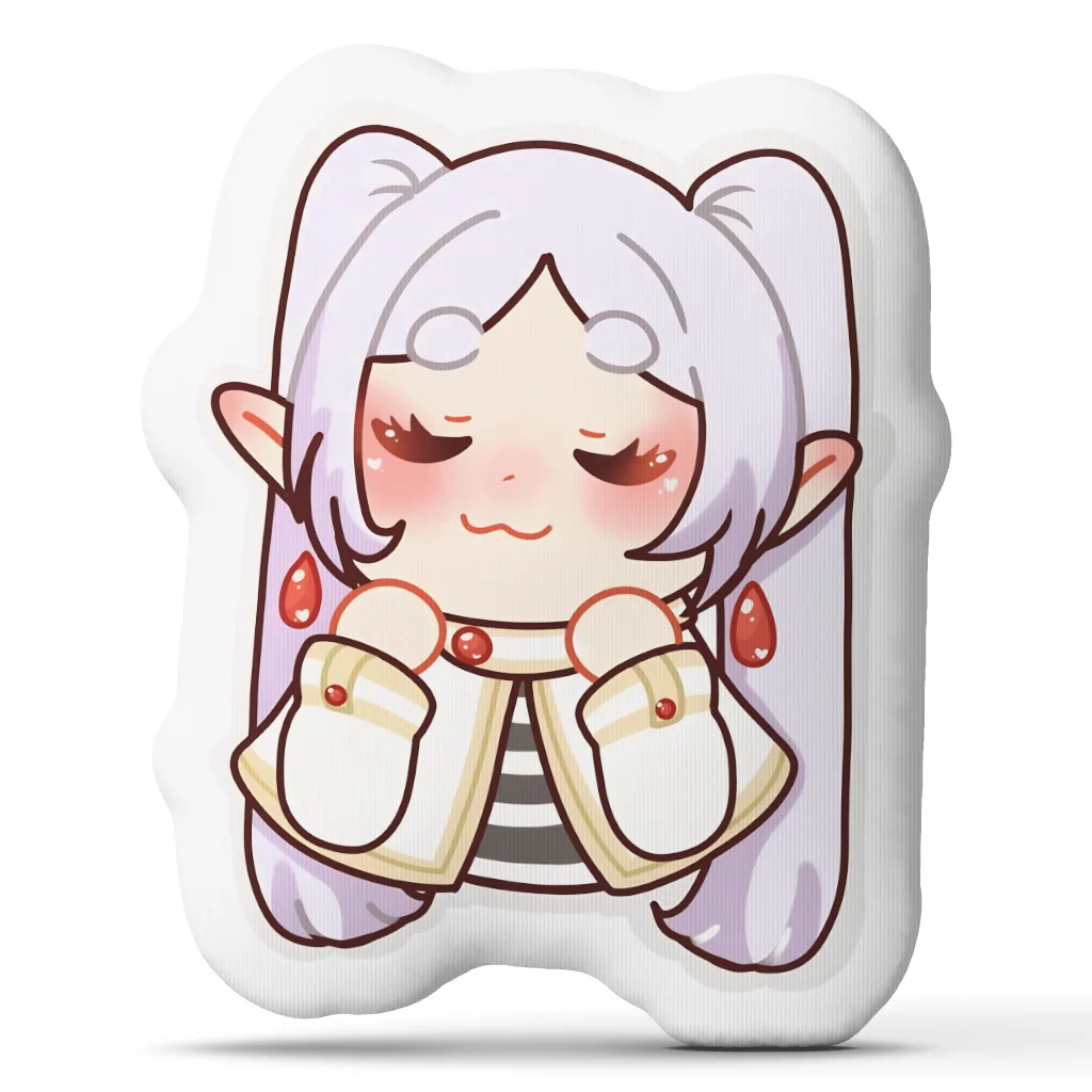 Frierens Cute Anime Elf Girl Funny Pillow Cushion Irregular Stuffed Throw Pillow Home Decor Gift Sofa Bed