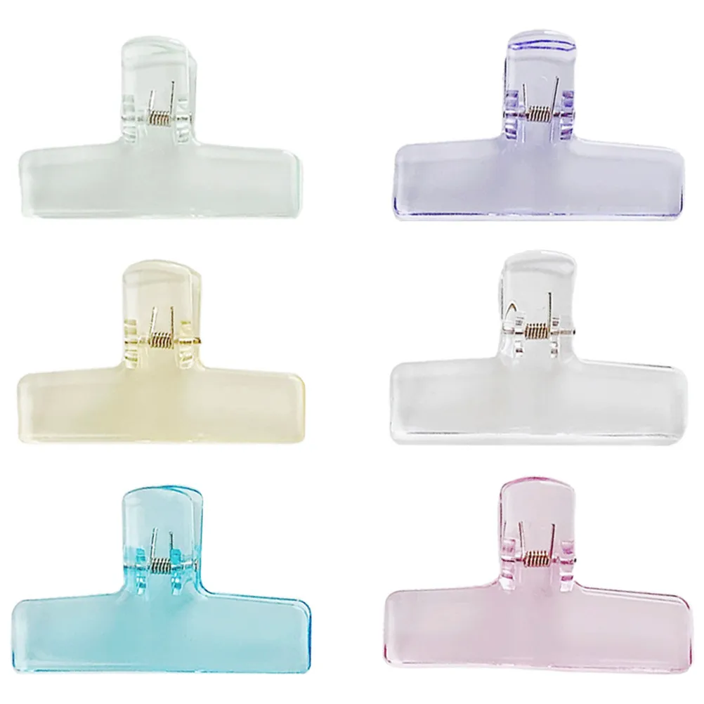 

Набор из 6 больших декоративных зажимов для бумаги: гладкие, полированные, эластичные зажимы для дневников, заметок, счетов, экзаменационных работ, пакетов для закусок