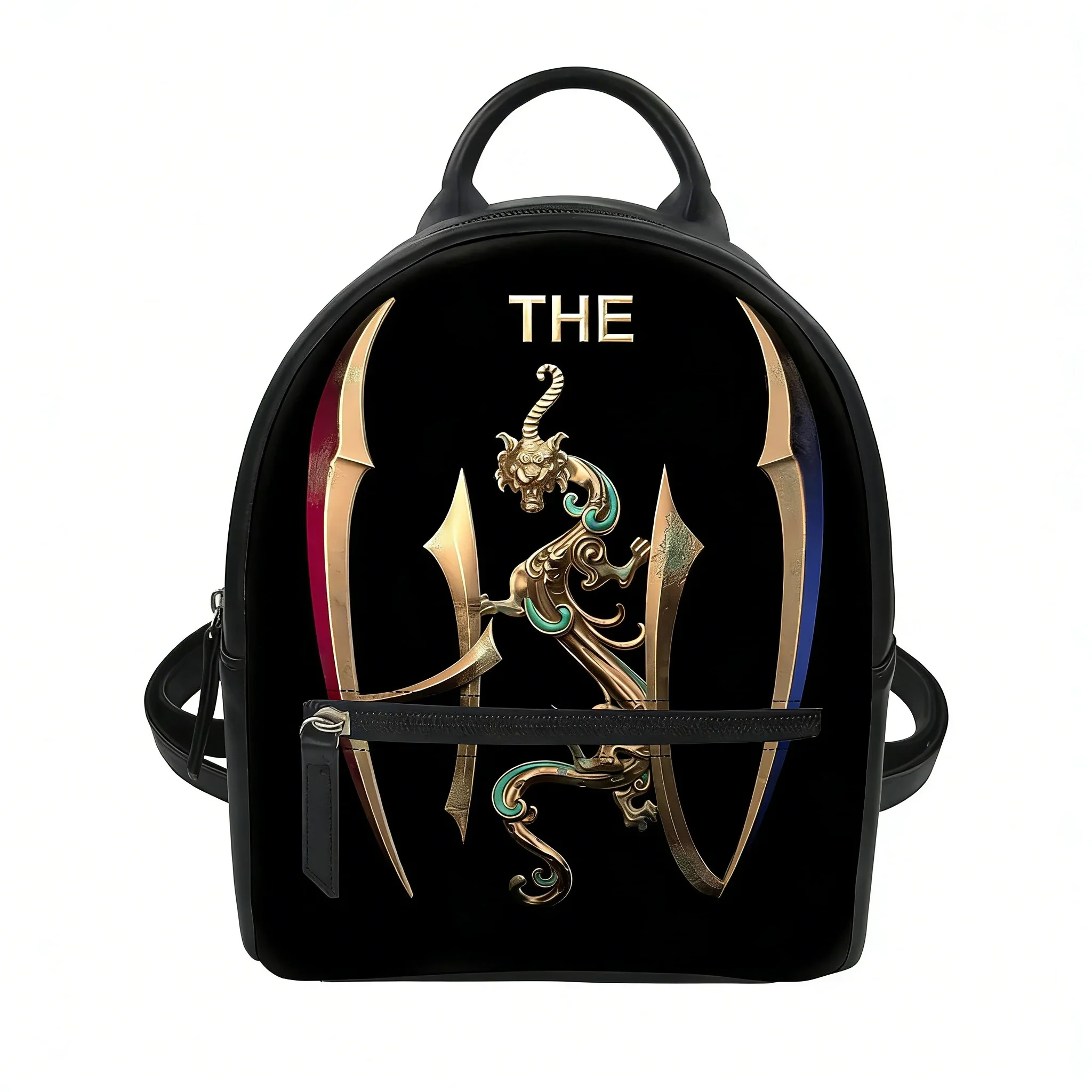 

The Hu band Snow Red Hun Rock Band Totem Backpack Purse Carter Schoolbags Double Shoulder Bag Mini Daypack Leather Travel Bag