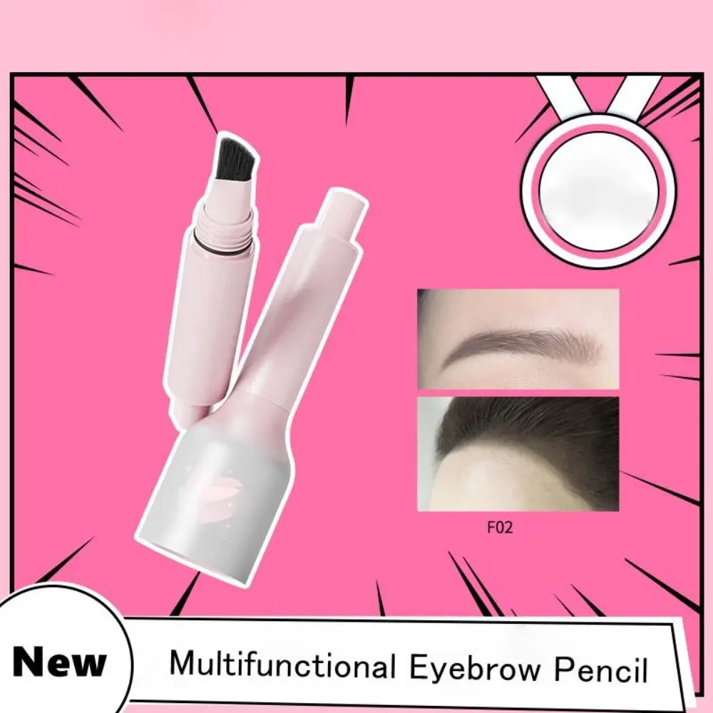 New Waterproof Eyebrow Pencil Angled Brush Hair-Like Strokes Angled Eye Brow Brush Quick Drying Long Lasting Eyebrow Tint