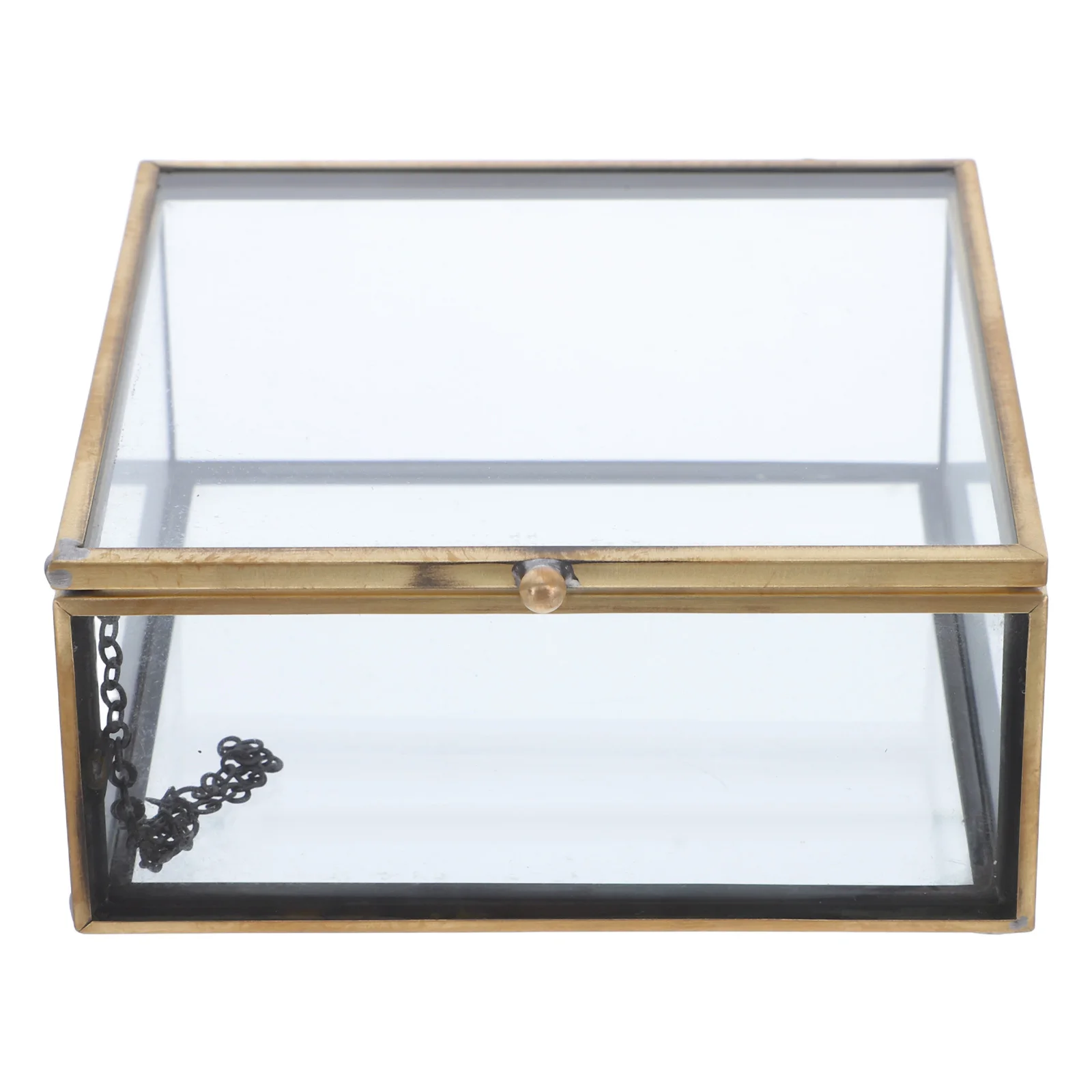 

Glass Storage Container Jewelry Containers Makeup Holder Boxes for Women Display Case