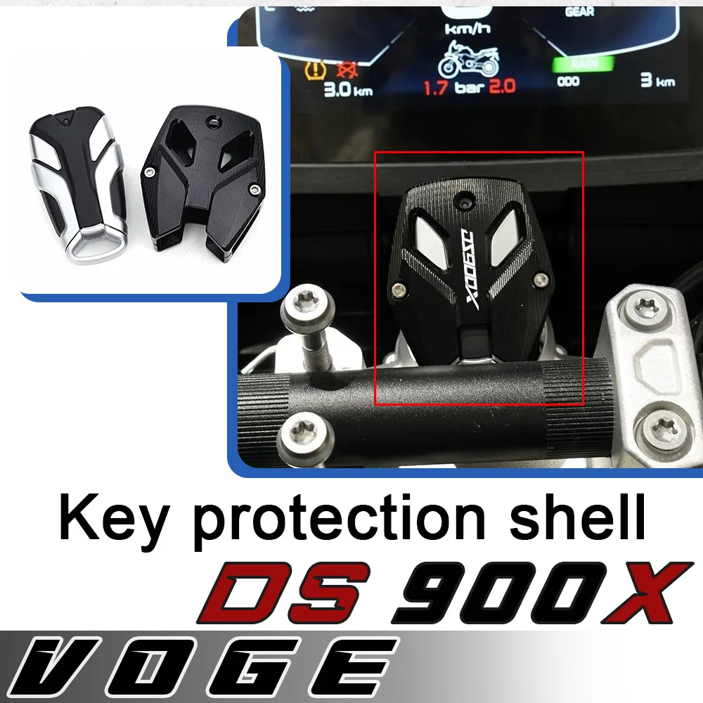 

For VOGE DS900X key protective shell aluminum alloy anti-fall wear-resistant keychain accessories for voge ds900x Ds900x