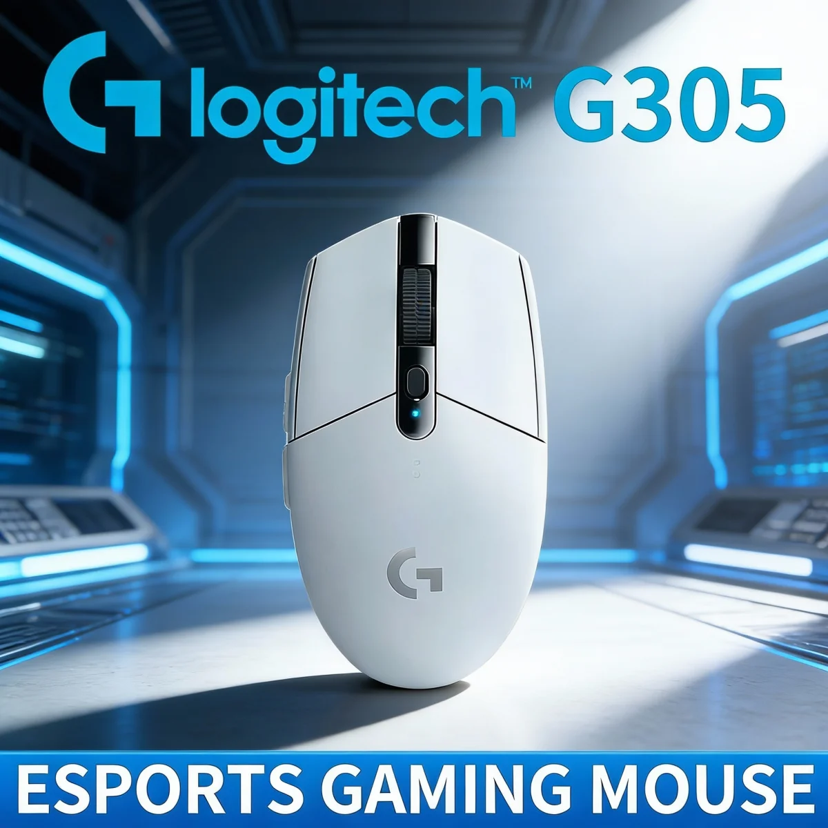 

Беспроводная игровая мышь Logitech G305, высокопроизводительный датчик, низкая задержка, длительный срок службы батареи, регулировка высокого разрешения, офис. MK240