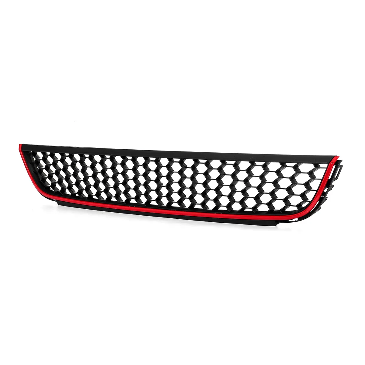 Black Red Front Bumper Grille Car Front Lower Center Bumper Grille For VOLKSWAGEN For VW Jetta mk6 2012-2014 Sedan Racing Grills