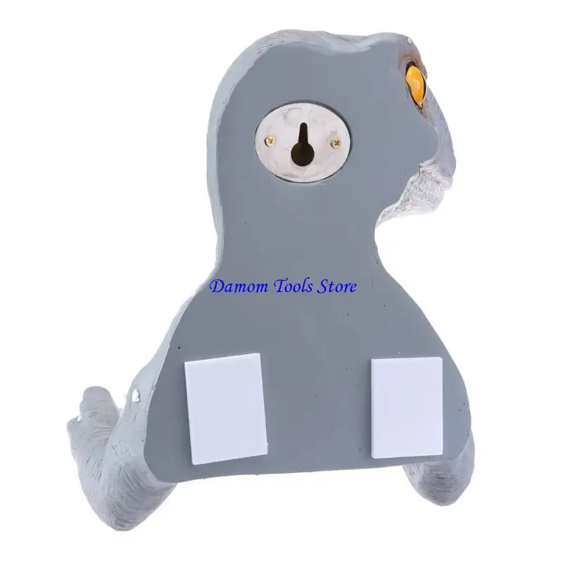 

57BE Dinosaur Roll Paper Holder Wall-mounted Toilet Paper Rack Tyrannosaurus Decorative Tissue Towels Holder for Bathroom