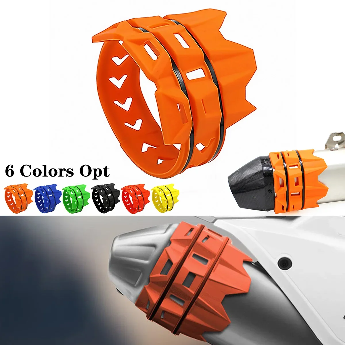 Exhaust Tail Pipe Protector Cover Guard For KTM EXC EXCF XC XCF XCW SX SXF TPI SIX DAYS 125 200 250 300 350 450 500 Universal