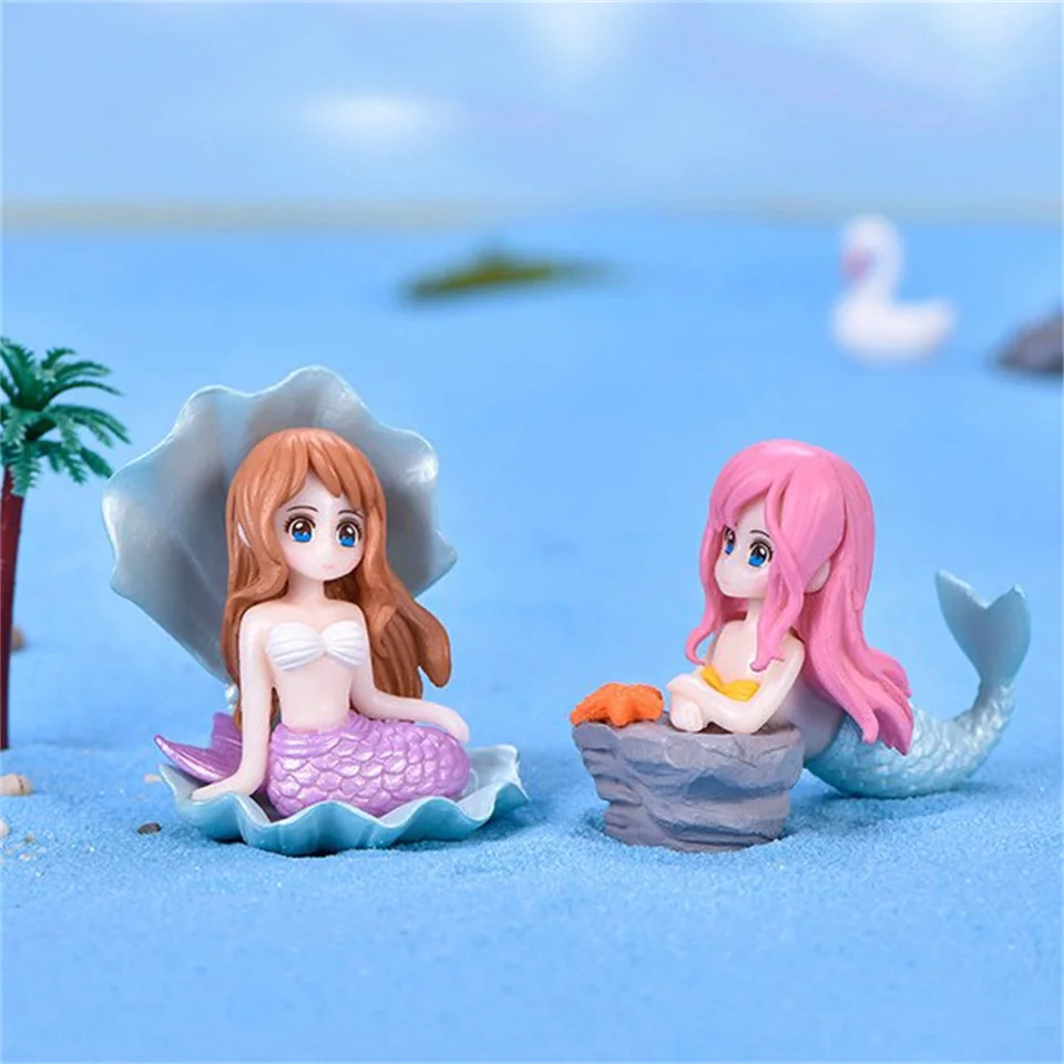 水族館の水槽リトルマーメイドオーナメントミニチュア置物 DIY ケーキ