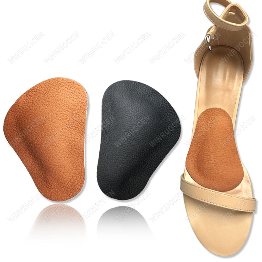 Cowhide leather Arch Support Orthopedic Insoles Flat Feet Correction OX-Type Legs Correction Foot Pad for Shoes Insert man Women