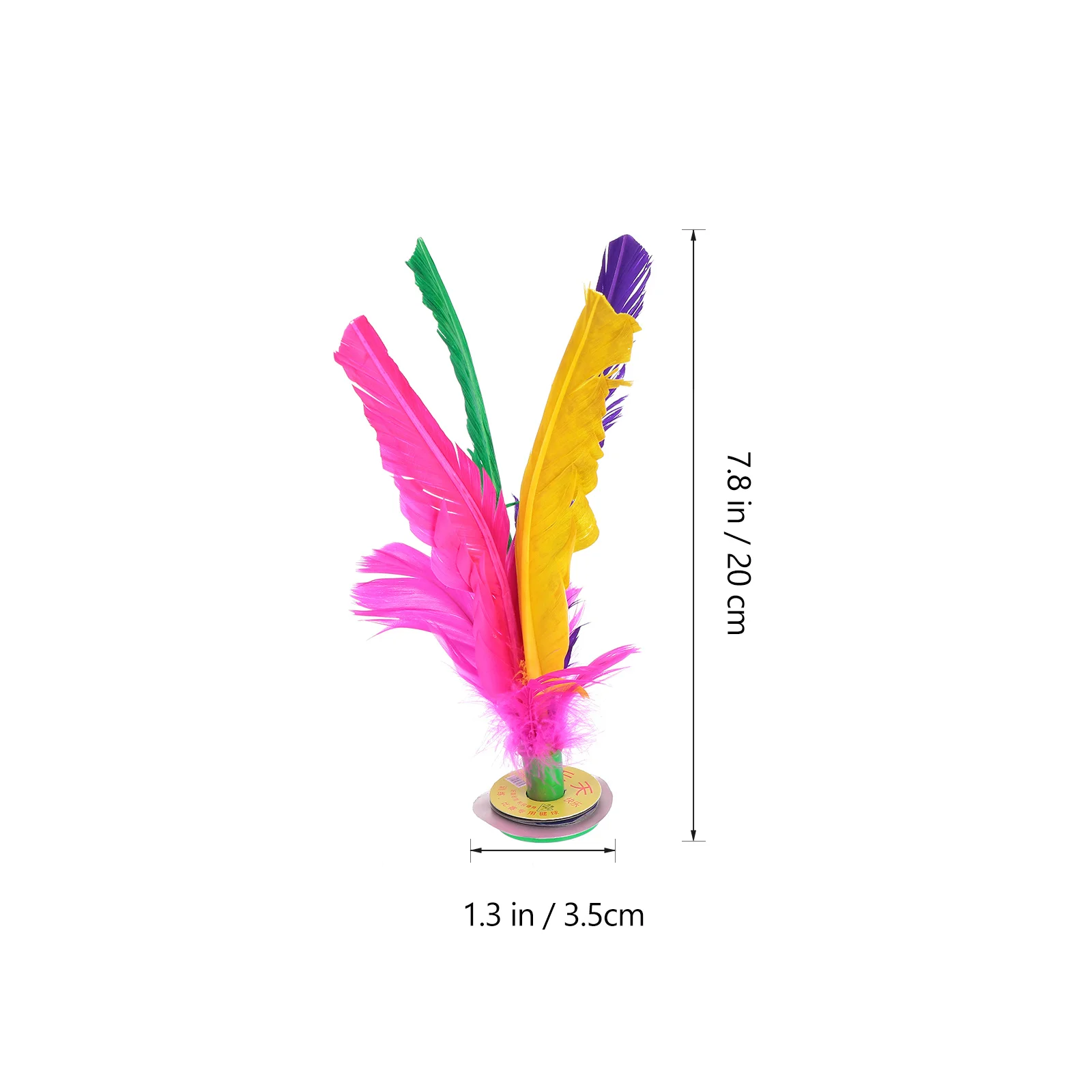 10 قطع ملونة للأطفال Jianzi الريشة القدم اللياقة البدنية الركل الرياضة في الهواء الطلق لعبة الريشة القدم لعبة رياضية #3