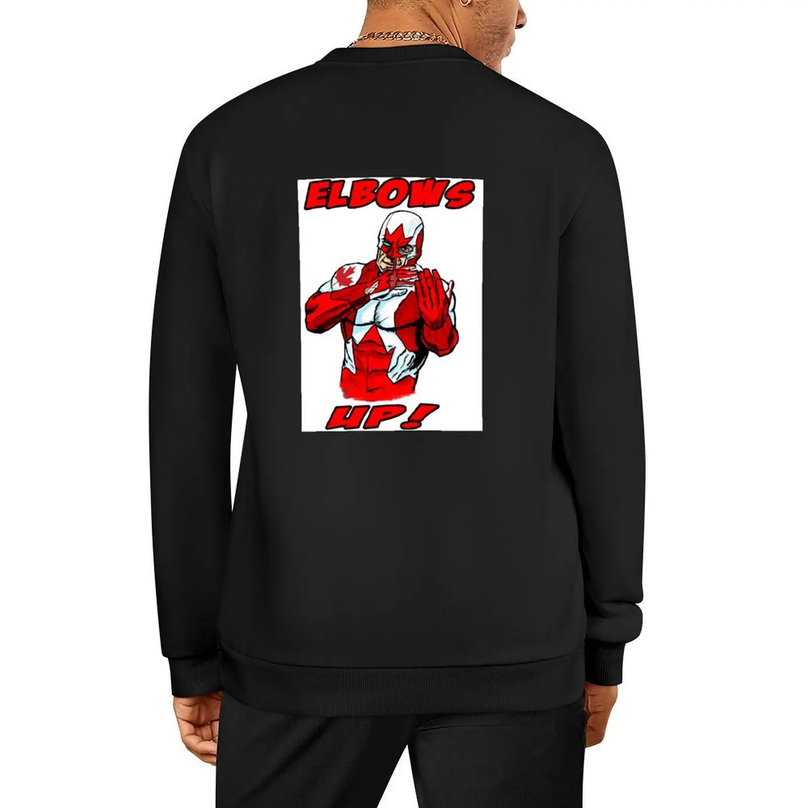 

Elbows Up! Pullover korean style clothes aesthetic clothing men's winter sweater men's clothing new hoodies and sweatshirts