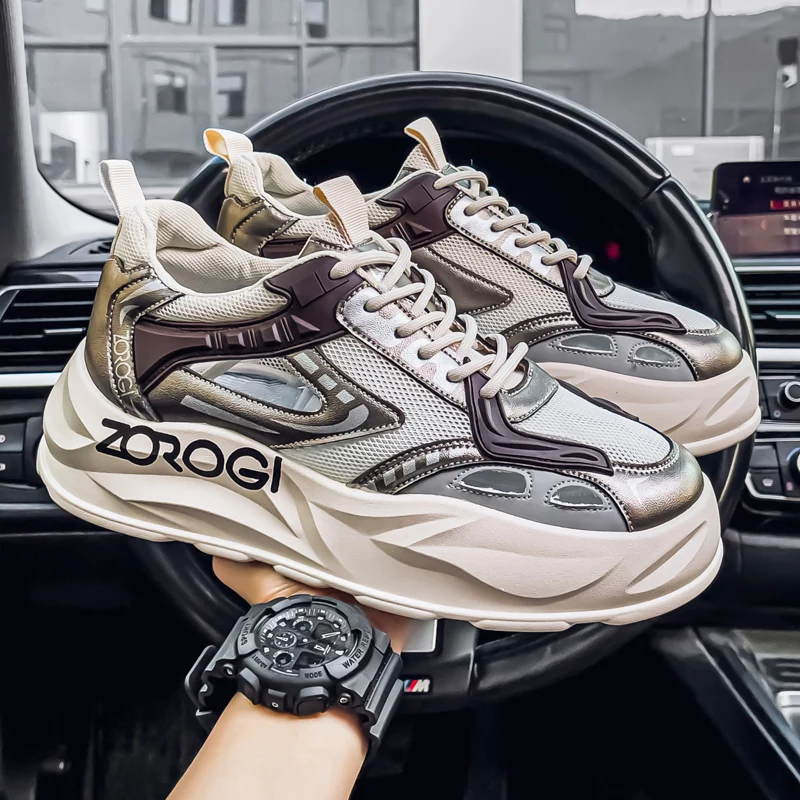 

Shoes for Men Mesh Breathable Platform Sneakers Light Luxury High-end Casual Men Shoes Trend Comfort Men Shoes Кроссовки Мужские