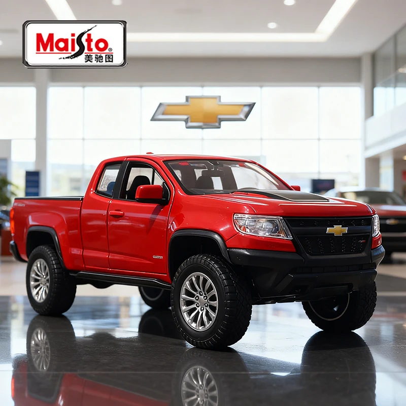 

Maisto 1:27 Chevrolet Colorado ZR2 2017, легкосплавный автомобиль, литье под давлением и игрушечный транспорт, модель автомобиля, миниатюрная масштабная модель автомобиля для детей