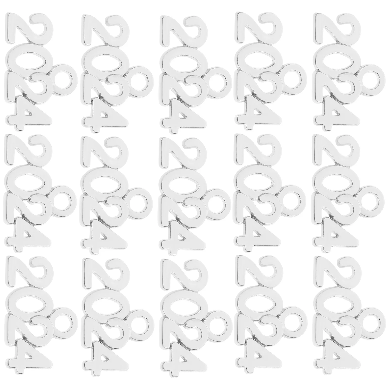 

100 Pcs Craft Retro Pendant Ornaments Necklace Bracelet Silver Zinc Alloy Graduation Charms
