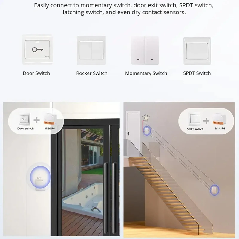 AB42-Smart Wifi Light Controller Smart Controller Remote Control Two-Way Controller Voice/App Control Smart Button Controller