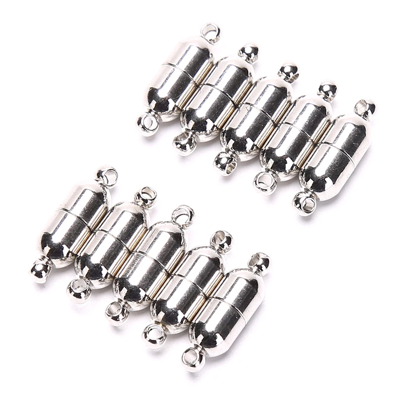 10pcs 6x18mm Magnetic Clasps for Jewelry Making Necklace Bracelet DIY Accessory