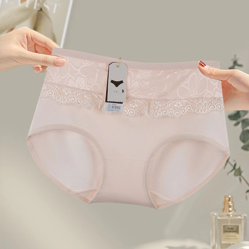 Panties Women Skin Modal Underwear Loose Breathable Pants Double Bottom Crotch Girl Briefs Mid-fanny Pack Hip Lift Hips Shorts