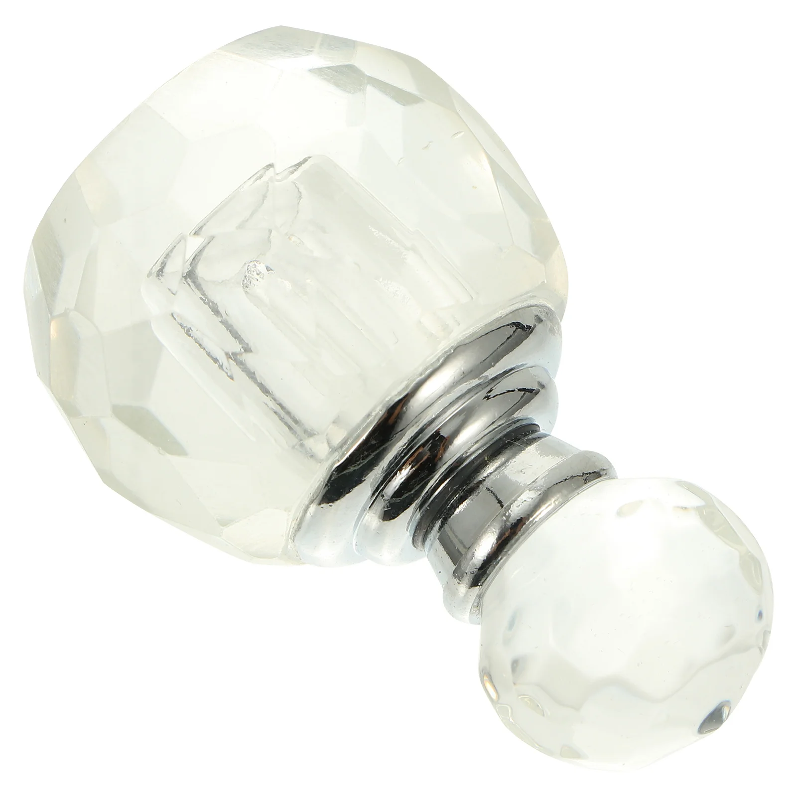 Gefacetteerde kristalheldere glazen parfumfles Vintage hervulbare transparante parfumopslagcontainer Lekvrije glazen fles