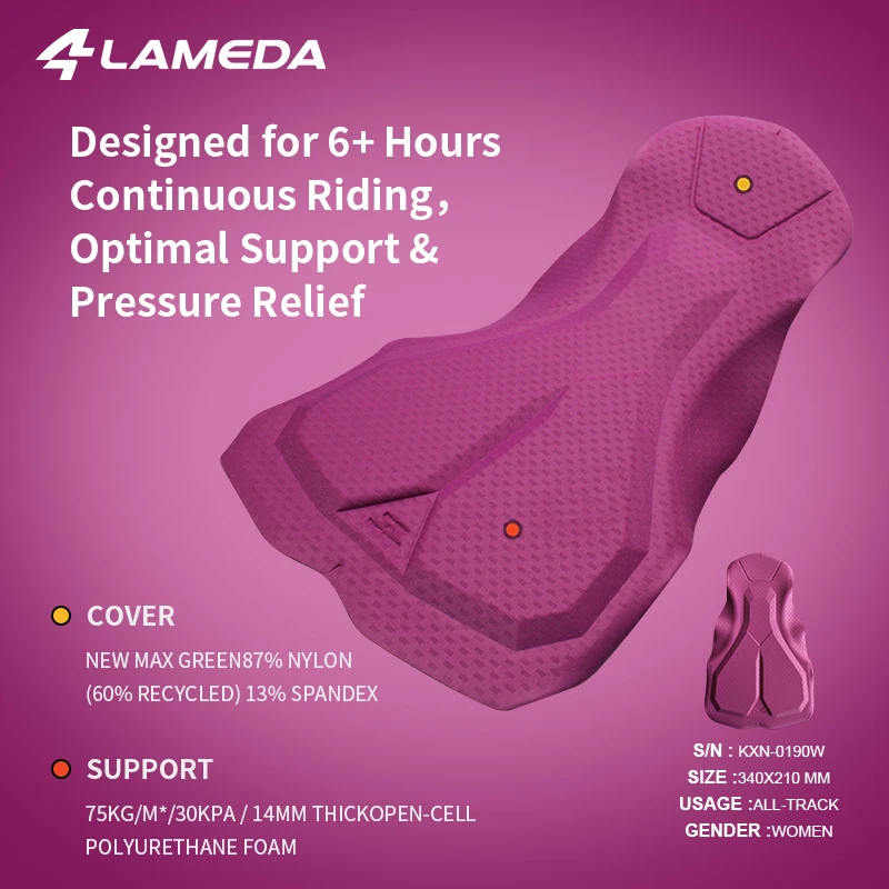LAMEDA Cycling Bib Shorts Shock-Absorption Padded Road Bike Shorts Riding Biking Bib Shorts Breathable Women's Summer MTB Shorts - Image 4