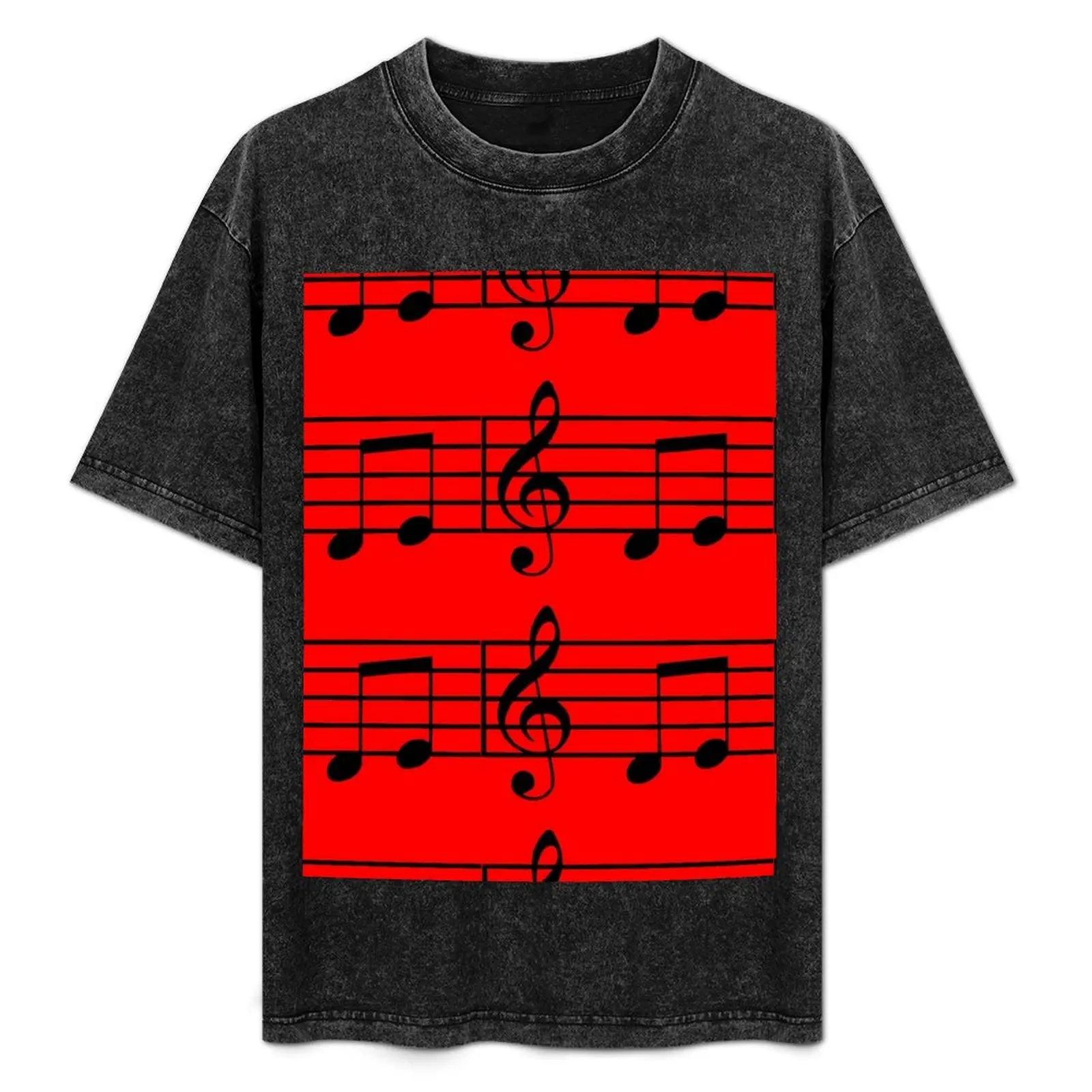 

music notes T-Shirt Classic Crew Neck Cotton T-Shirt