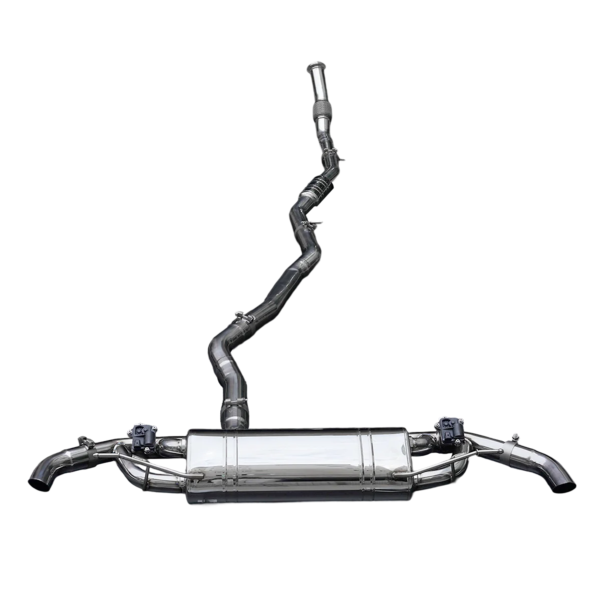 Titanium Track Exhaust for P11 V8TT Hypercar - FIA Sound, Dual Central Tips, 11.5kg Weight Save, Direct Fit