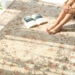 Alfombra de área grande persa para sala de estar, cómoda y suave, alfombra mullida para dormitorio, decoración moderna para el hogar, estética, mesa de centro, alfombras IG