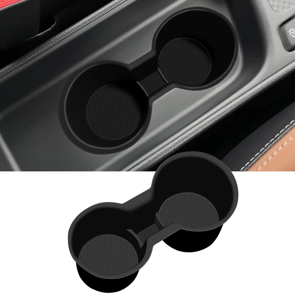 Für Toyota Yaris Cross Silikonmatte – Flexible Konsolenauflage für kabelloses Ladepad, Aufbewahrungsfach unter dem Bildschirm, Getränkehalter – Detail 17