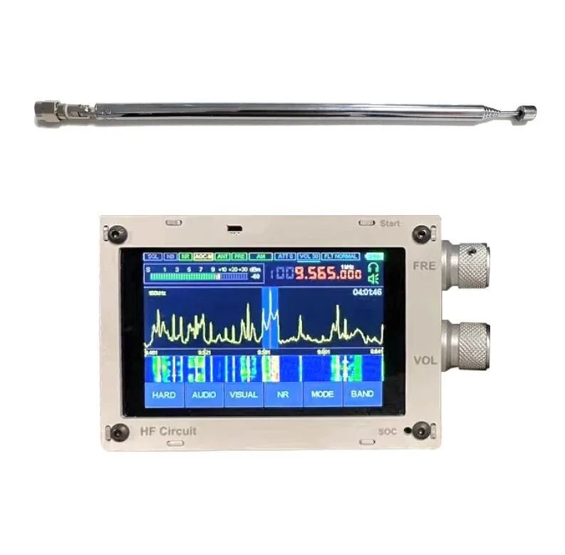 

1.10D 50KHz -2GHZ Malachite Malahiteam SDR Radio DSP SDR Receiver AM/SSB/NFM/WFM+Speaker + Battery +Metal Case + Expansion Board