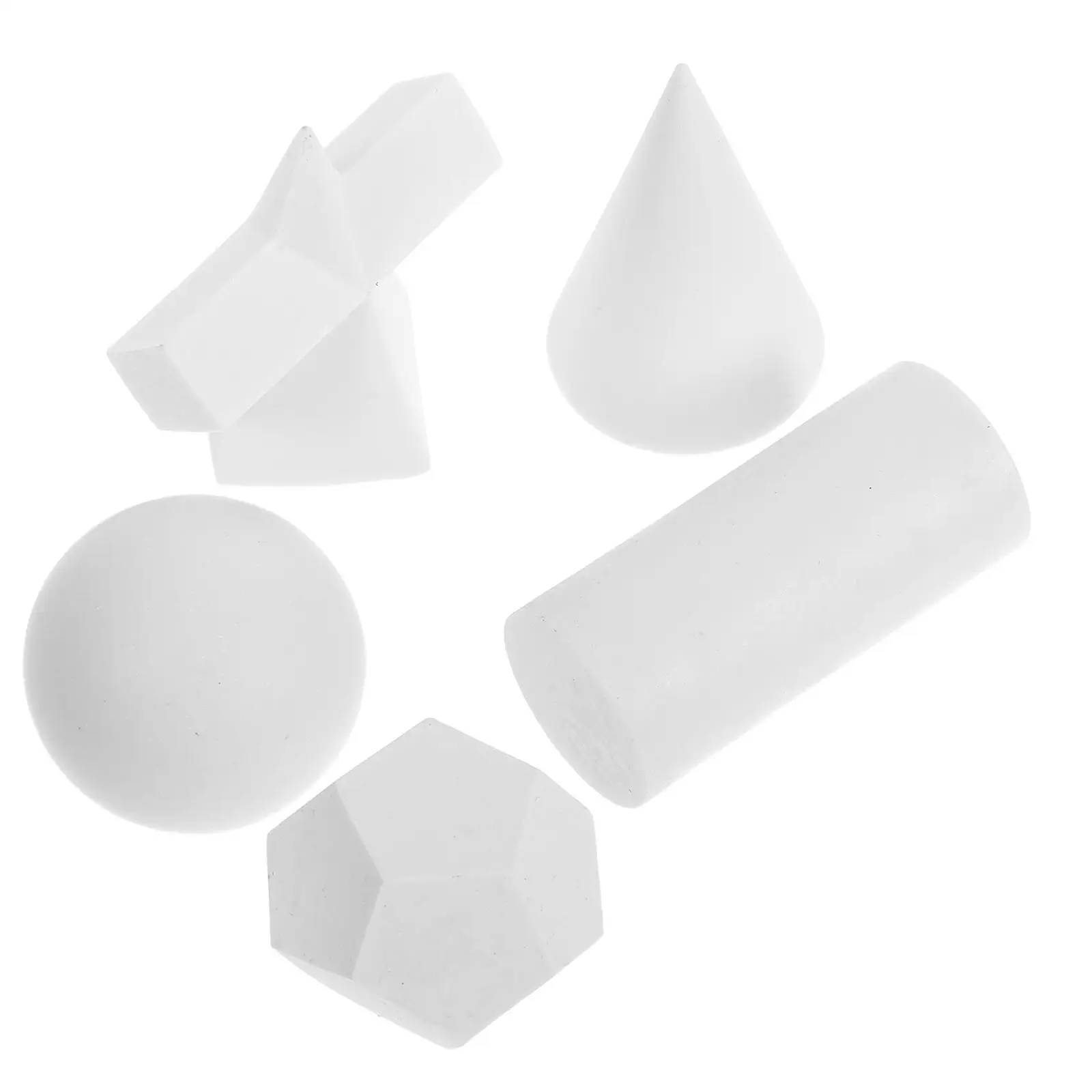 5 Pcs Statue Resin Model Drawing Prop Classic Forms Sketch Tool 3D Simulation Gypsum Craft Ornament Gift Geometric