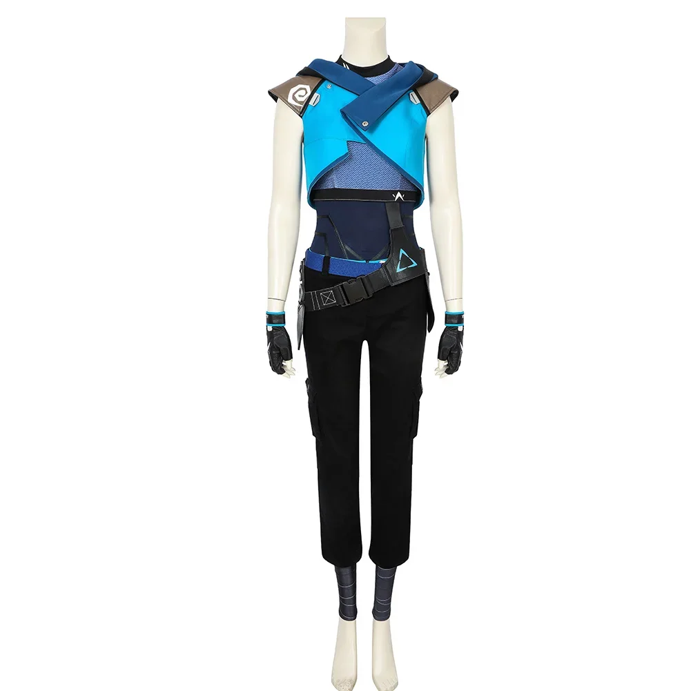 Valorant Jett Costume Cosplay Scarpe Set completo Travestimento Vestito di carnevale di Halloween