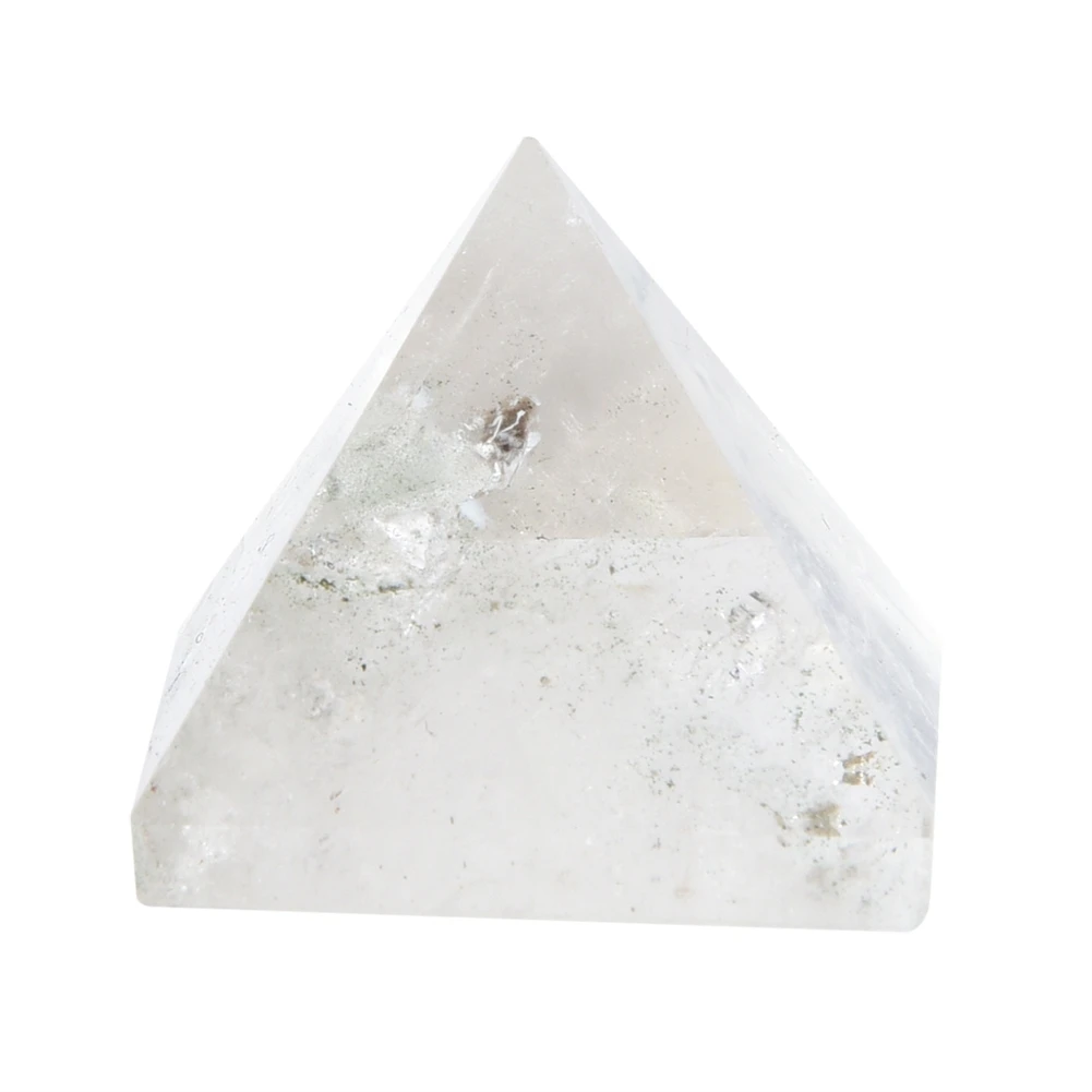 100% Natural Crystal Quartz Pyramid Energy Healing Tower Home Decoration Ornament