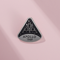 Apollo 11 Lunar Module 1969 Enamel Pin Lunar Landing Program Rocket Brooch Collection Commemoration Badge for Lapel Jewelry