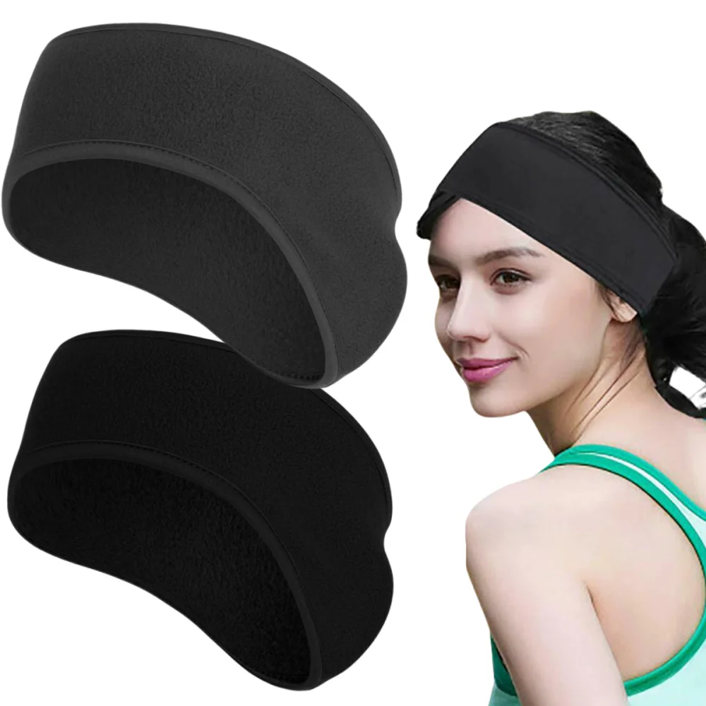 

Спортивные наушники на открытом воздухе, дышащие зимние теплые флисовые наушники, повязки для волос для женщин и девочек, повязка на голову для бега, повязки для волос