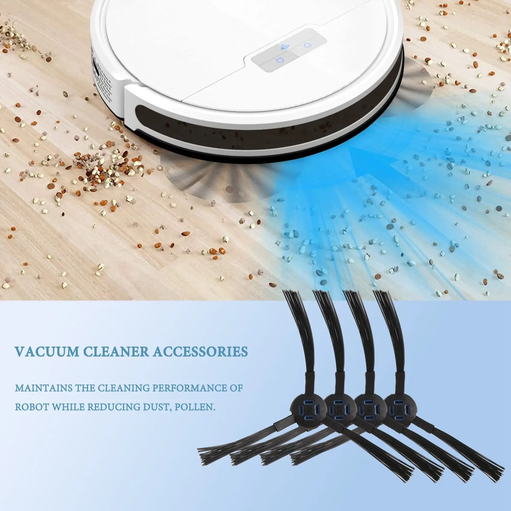 ABNH-Juego de accesorios de repuesto para Robot aspirador V80 V85 V80 V85, cepillo de filtro de repuesto