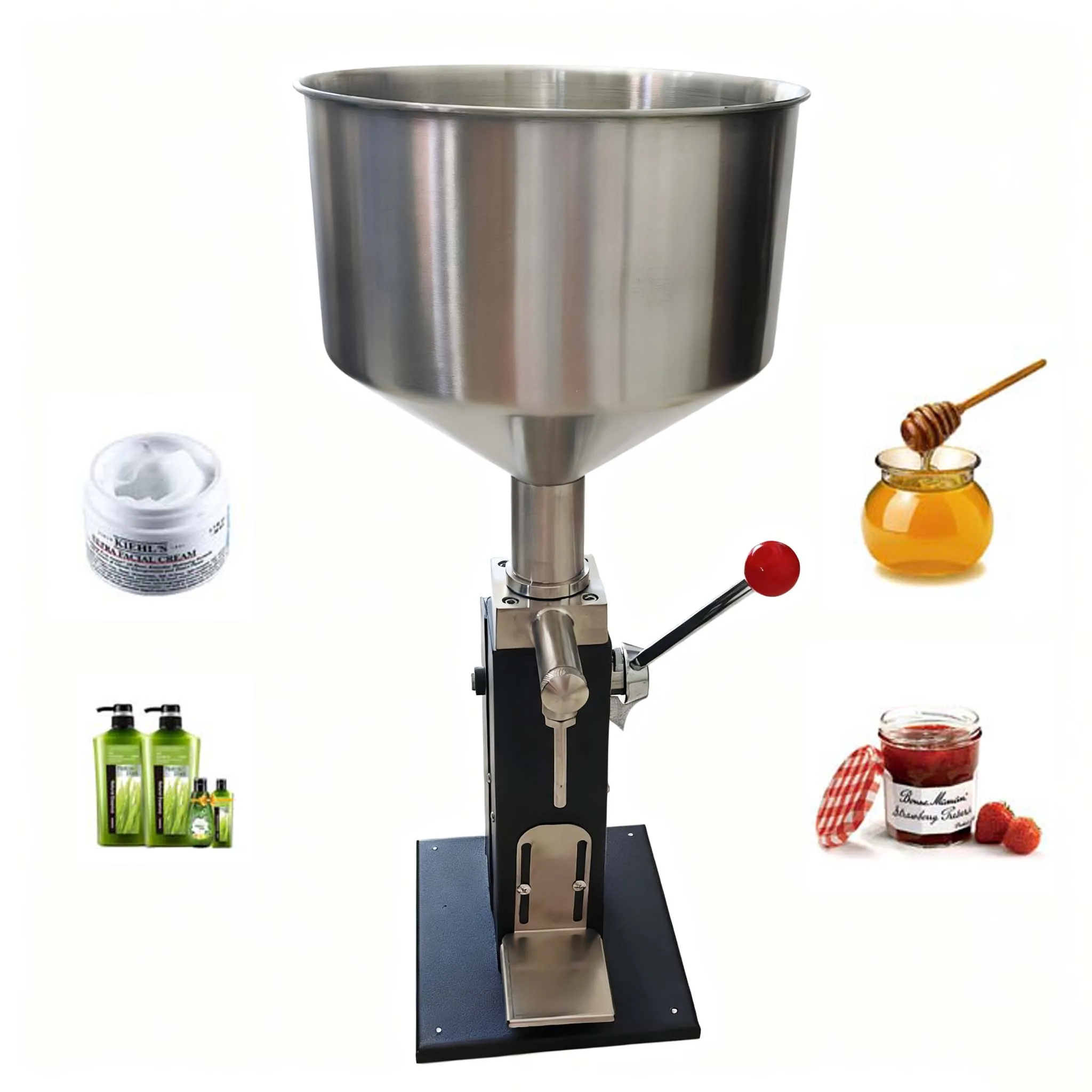 

A03N Paste Filling Machine Cream Filler Honey Oil Water Juice Filling Device Liquid Bottle Shampoo Lotion Olive Oil Sauce