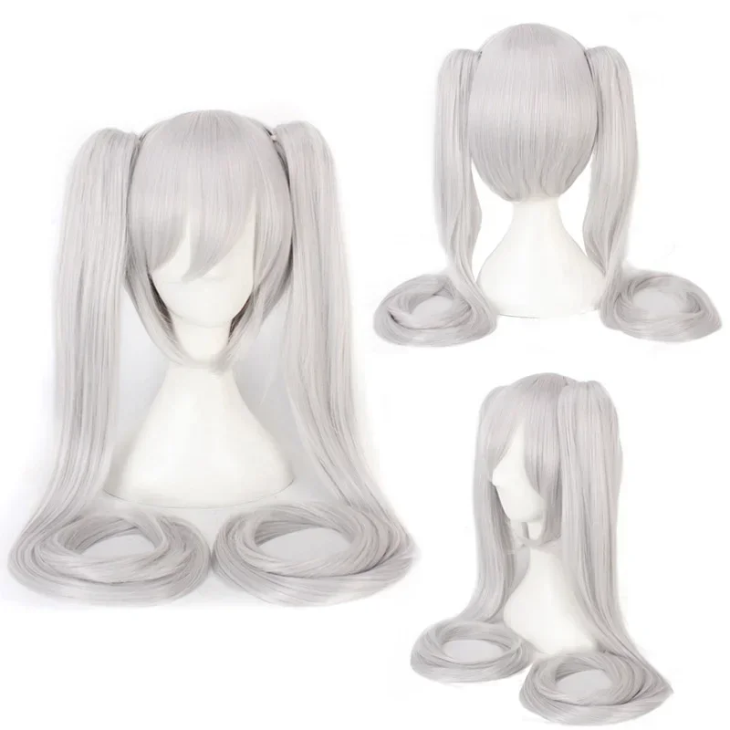 High QualitySenbon Sakura Hatsune Snow Hatsune Sakura Hatsune Albino Hatsune Kamori Sanae cosplay wig