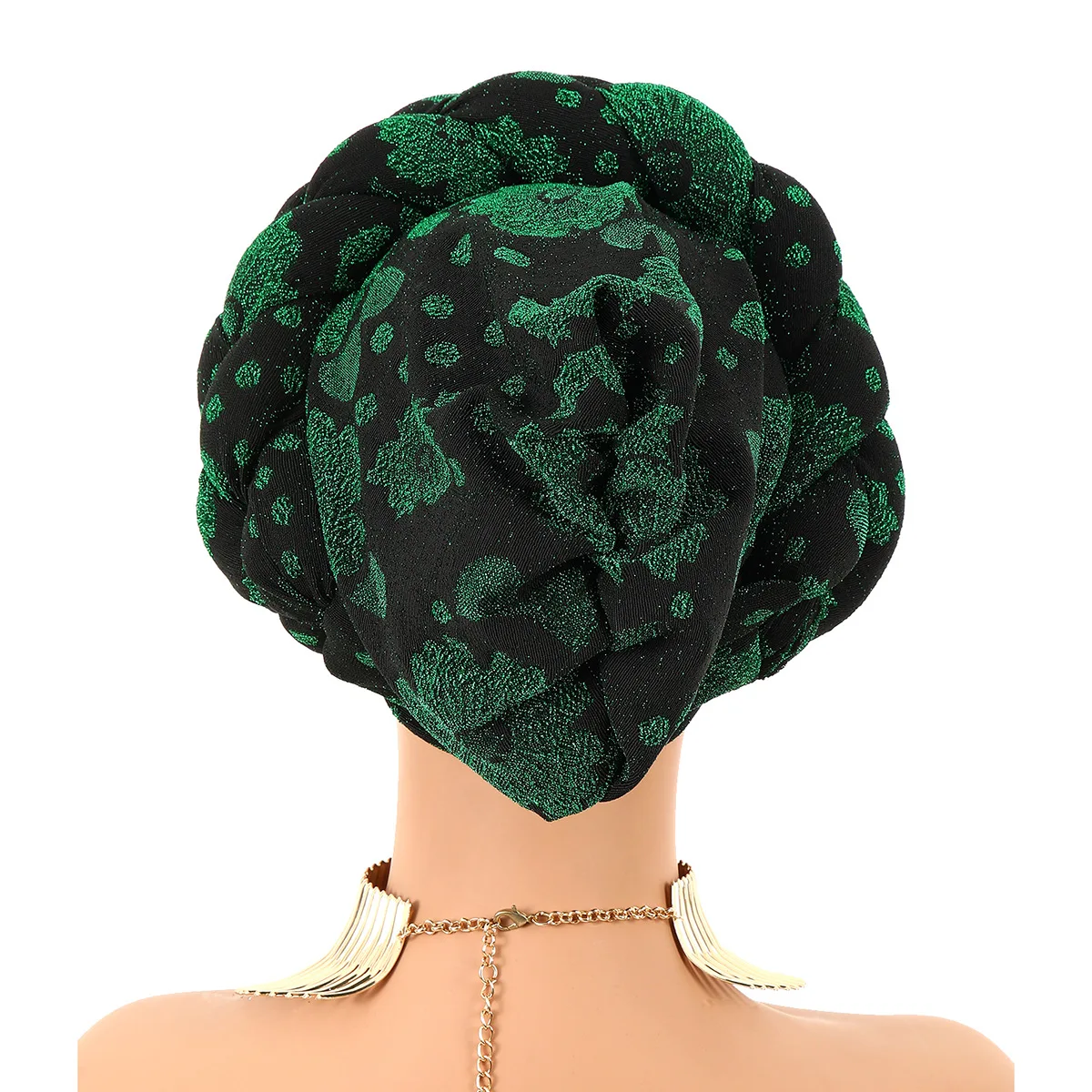 Auto Gele African Headtie Bonnet Hat Turban for Women Muslim Head Wrap Nigerian Scarf Braid Hijab Femme Caps Cover