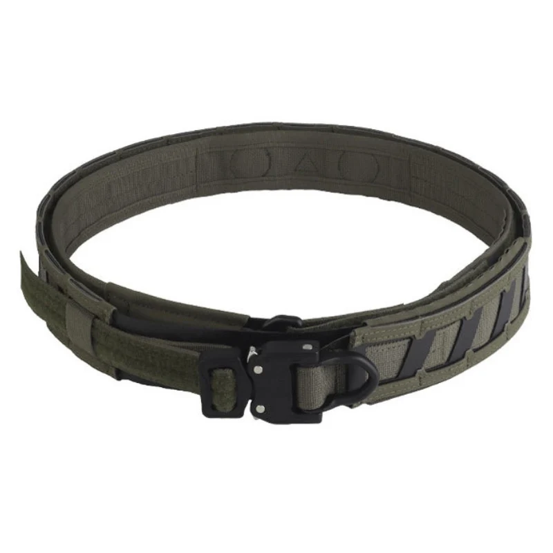 Tactical Tom Diamondback Metal Quick Release Buckle Nylon Tactical Double Layer MOLLE Load Belt Magnetic Quick Positioning