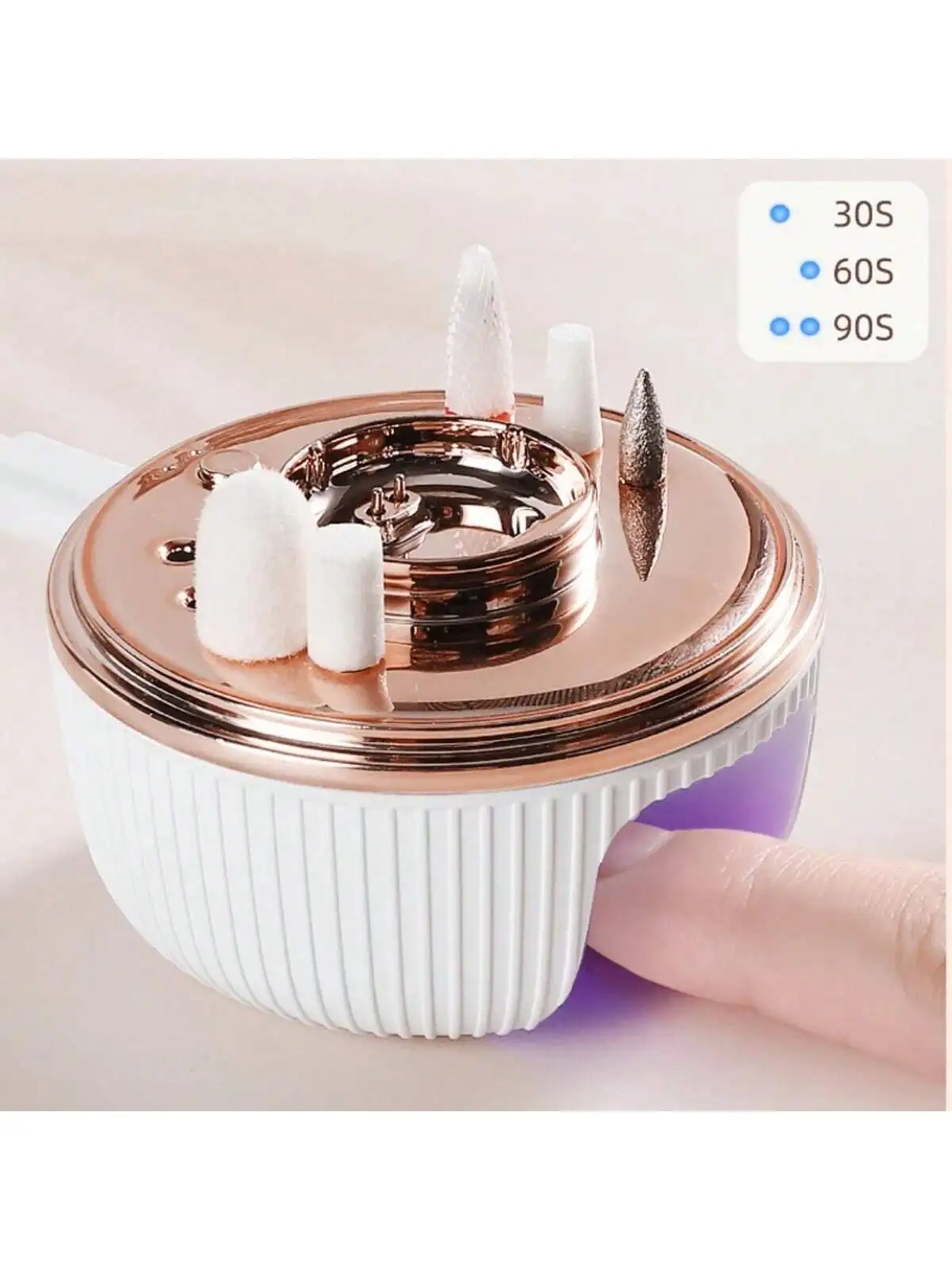 

Профессиональная перезаряжаемая портативная дрель для ногтей, УФ-лампа для домашнего использования, универсальная настольная базовая коробка, 6 шт., мини-акрил