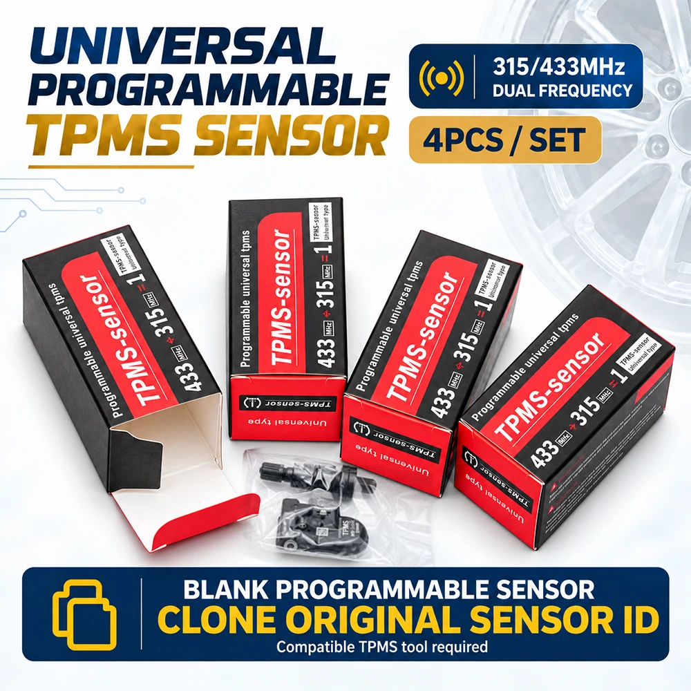 Universal Programmable TPMS Tire Pressure Cloning Original Sensor ID 315MHz 433MHz Work With TS501 TS508 TS608 MK808TS MP808TS