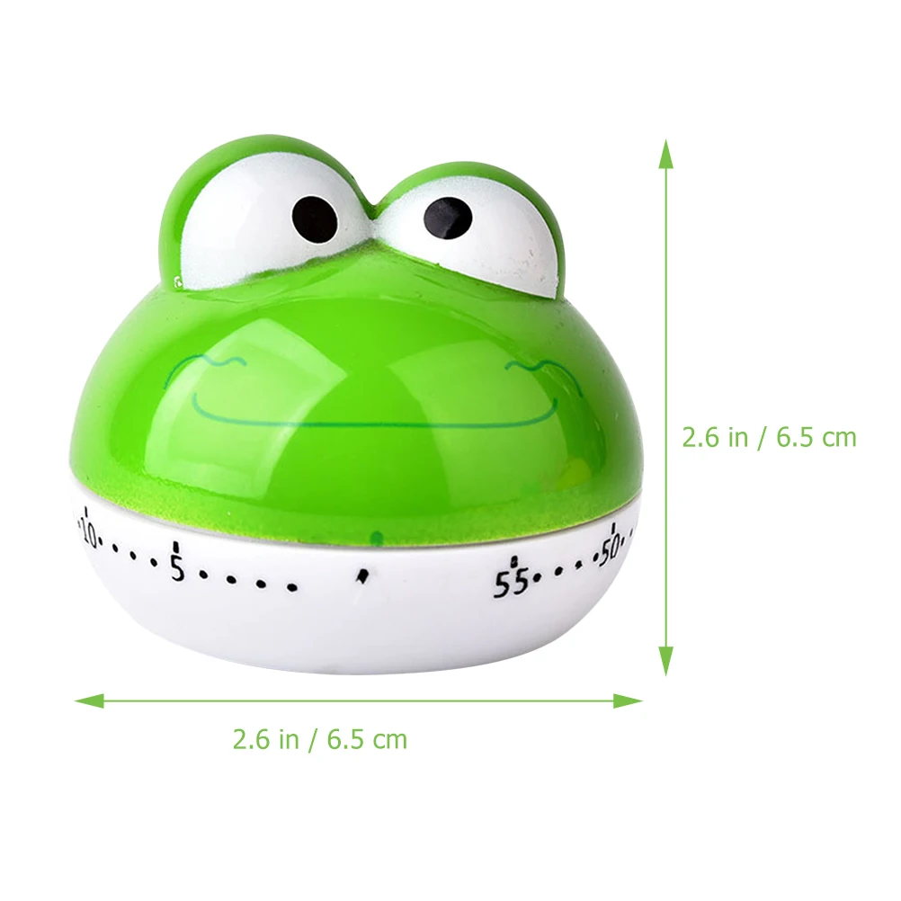 

Cute Frog Desk For Kids Classroom Study Tool Kitchen Cooking Timer Visual Countdown Sturdy Mechanical Clock Students School