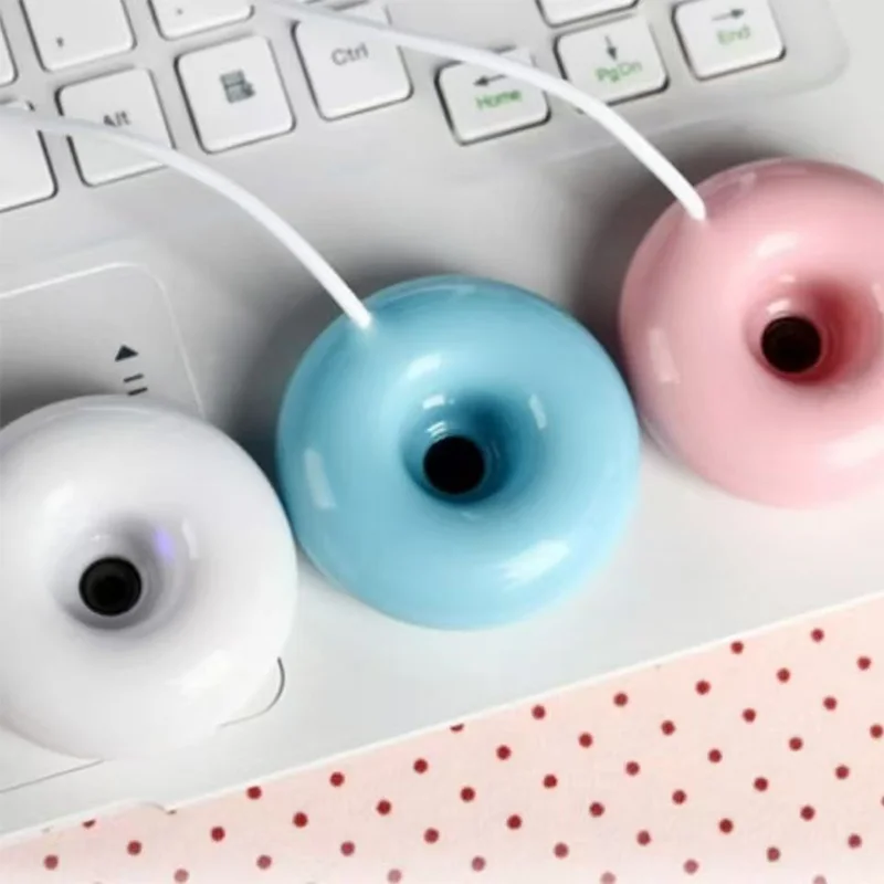 

Portable Doughnut Humidifier USB Office Desktop Humidifier Portable Air Purifier Creative Home Mini Humidifier For Home Travel